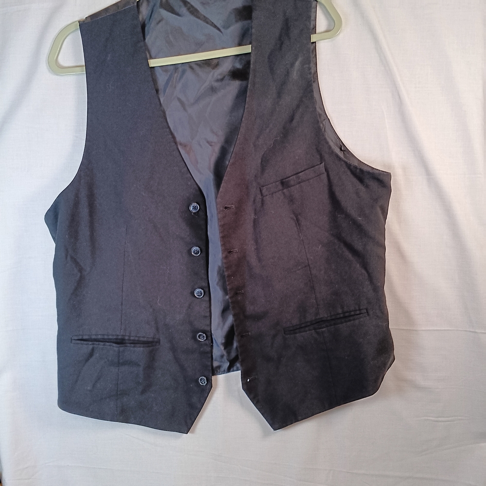 H&M Mens Dress Vest Black Size 44 Reg